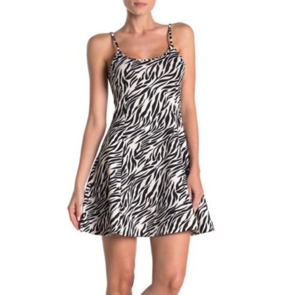 Love...Ady Zebra Fit & Flare Mini Dress size S